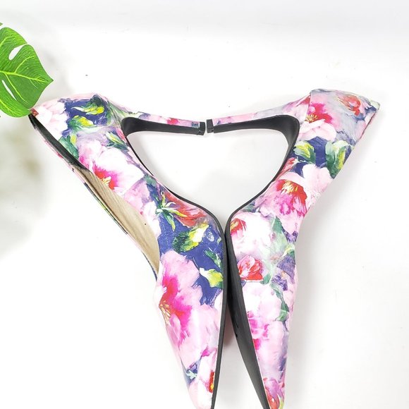 Anthropologie Seychelles Floral Leather Heels, 7 - Picture 5 of 14